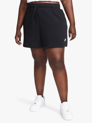 Nike Women's Nsw Black Shorts (Plus size)