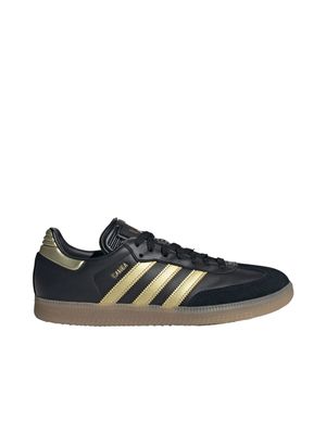 Mens adidas Samba Messi Black/Gold Sneakers