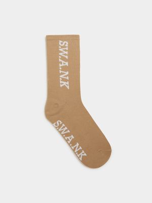 Swank Brown Socks