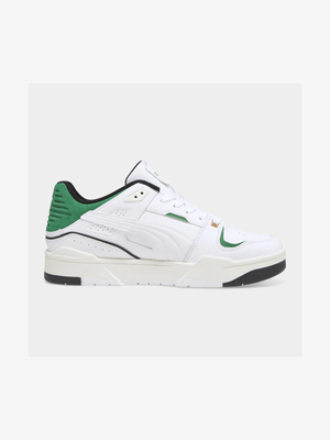 Puma Men's Slipstream BBall White/Green Sneaker