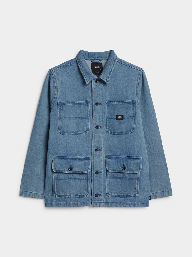 Vans Men's Medium Wash Denim Jacket - Bash.com