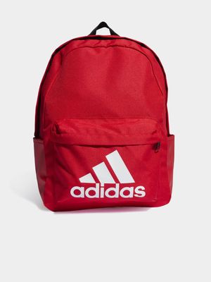 adidas Originals Unisex Classic Badge Of Sport Red Backpack