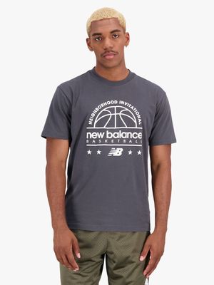 New Balance Men's Hoops Black T-Shirt