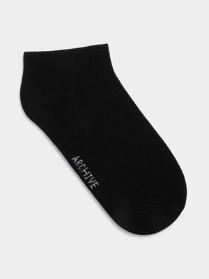 Archive Black Ankle Socks