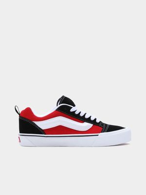Vans Men's Knu Skool Black/Red Sneaker