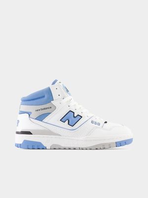 New Balance Men's White/Blue 650R Sneakers