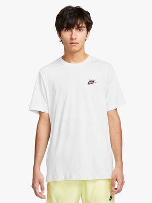 Nike Men's Nsw White T-Shirt