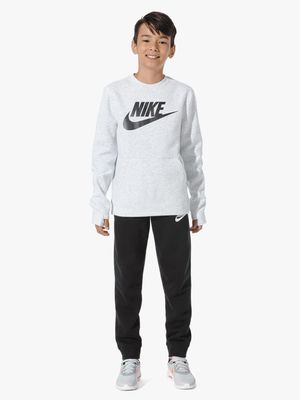 Nike Boys Kids NSW Club Fleece Black Jogger Pants
