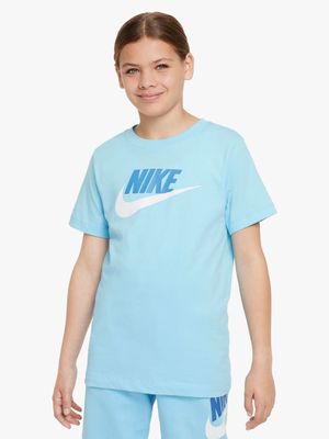 Nike Unisex Kids NSW Futura Bue T-shirt