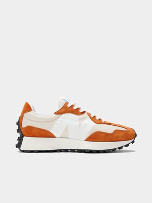 New Balance Men's 327 v1 Orange/White Sneakers