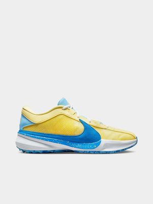 Nike Men's Zoom Freak 5 Yellow/Blue Sneaker