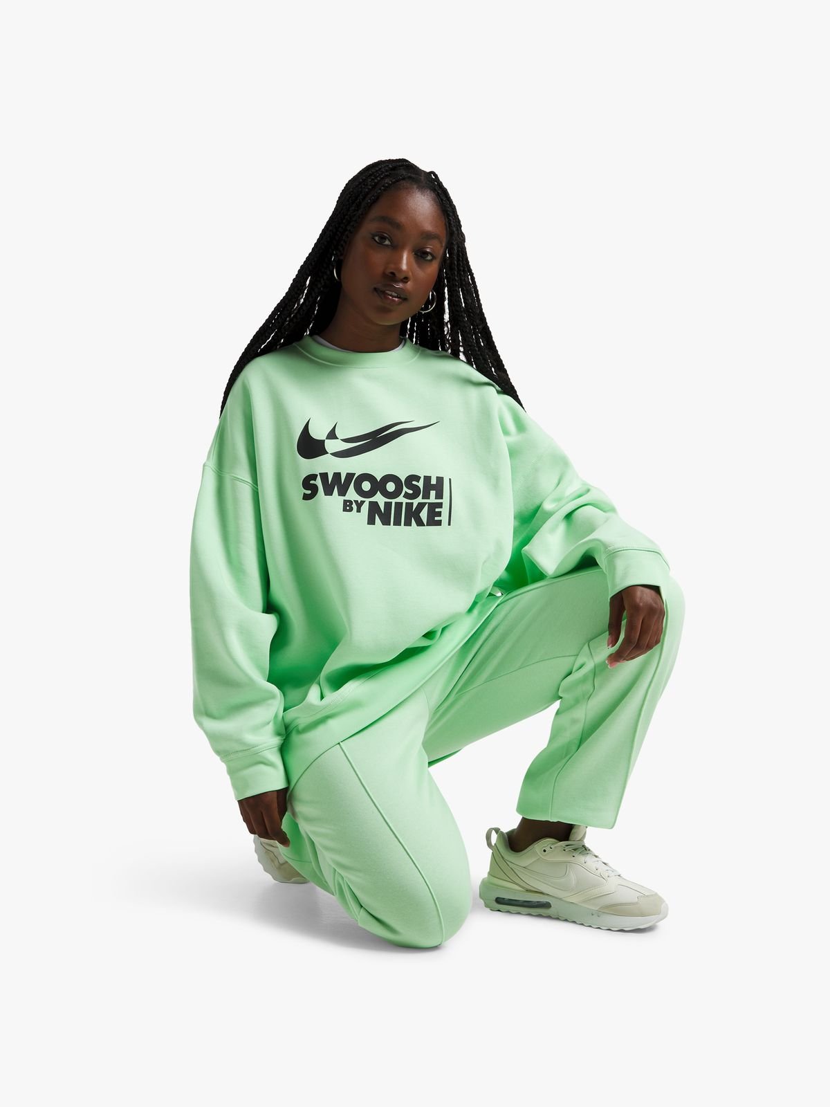 Nike Women s Nsw Lime Green Sweat Top Bash