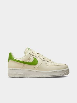 Nike Women's Air Force 1 Natural/Green Sneaker