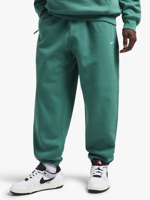 Nike Men's Solo Swoosh Fleece Teal Trousers