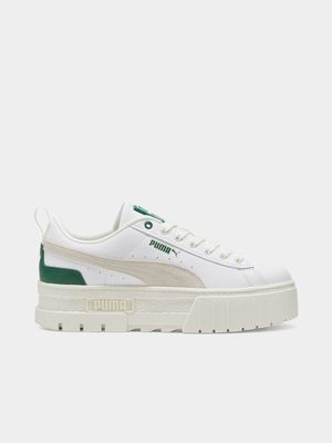 Puma Women's Mayze White/Green Sneaker