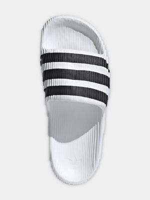 adidas Originals Men's Adilette 22 White/Black Slide