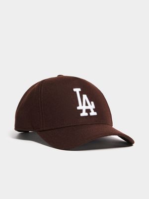 New Era Unisex Melton A-Frame LA Dodgers MLB Brown Cap