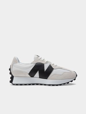 New Balance Men's 327 White/Black Sneaker