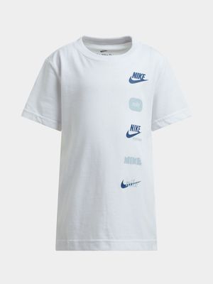 Nike Kids Unisex Club Badge White T-Shirt