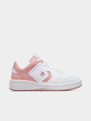 Converse Women's Weapon White/Pink Sneaker