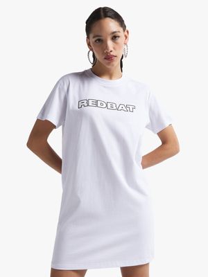 Redbat Women's White Oversized T-Shirt