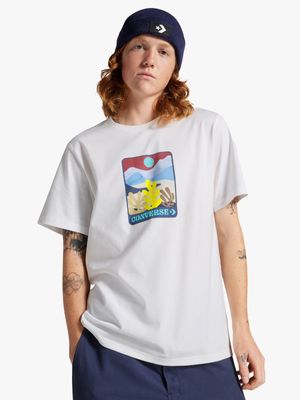 Converse Men's Colourful Sunrise White T-Shirt