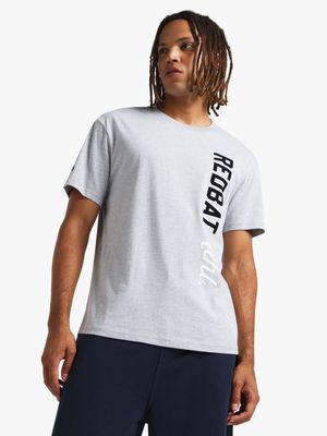 Redbat Men's Grey Melange Graphic T-Shirt