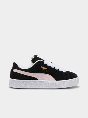 Puma Women's Suede XL Black/Pink Sneaker