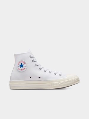 Converse Men's Chuck 70 Leather Mid White Sneaker