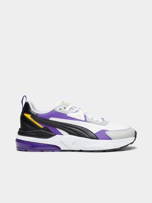 Puma Men's VIS2K White/Purple Sneaker