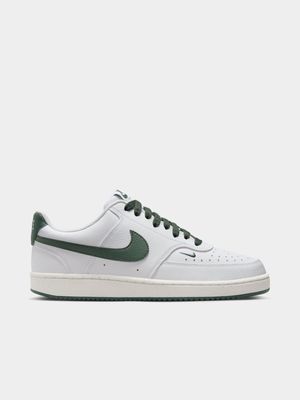 Nike Women's Court Vision Low White/Green Sneaker