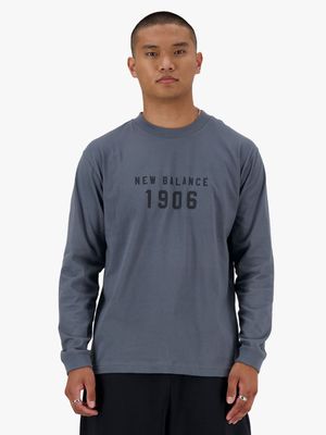 New Balance Men's Collegiate Blue Long Sleeve T-Shirt