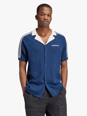 adidas Originals Men's Premium Navy Short Sleeve Shirt