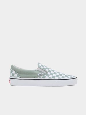 Vans's Men's Slip-On Green/White Sneaker