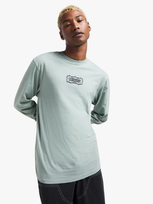 Vans Men's Long Sleeve Iceberg Green T-shirt