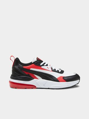 Puma Men's VIS2K White/Red Sneaker