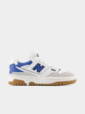 New Balance Junior 550 White/Blue Sneaker