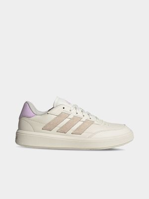 adidas Originals Women's Court Block White/Pink Sneaker