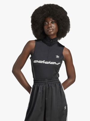 adidas Originals Womens Sleeveless Black Bodysuit
