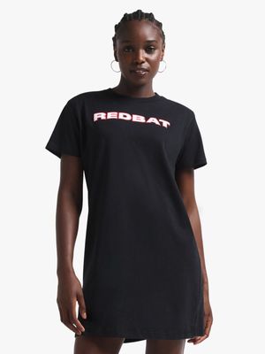 Redbat Women's Black Oversized T-Shirt