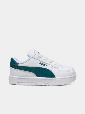 Puma Toddler Caven 2.0 White/Green Sneaker