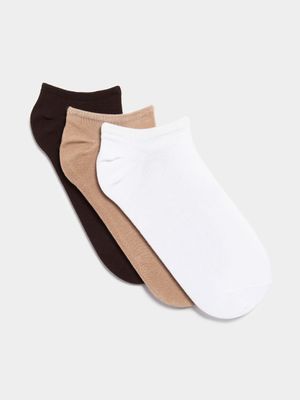 Redbat Invisible Cotton 3-Pack Multicolour Socks