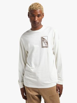 Vans Men's Tech Box Long Sleeve Marshmallow T-shirt