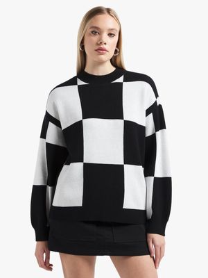 Vans Women's Vortex Black/Marshmallow Sweater