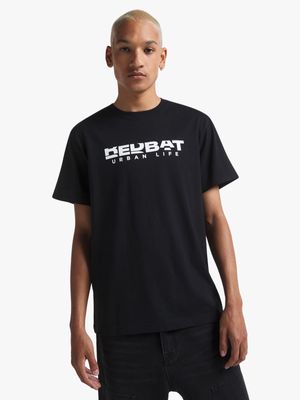 Redbat Men's Black Graphic T-Shirt