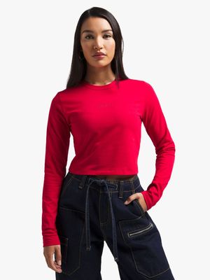 Redbat Classics Women's Red Cropped Top