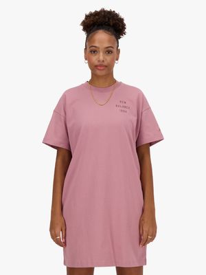 New Balance Women's Mauve T-Shirt Dress