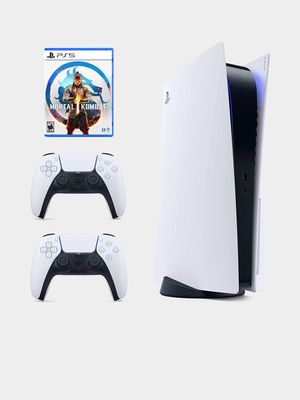 PlayStation 5 + Extra Dualsense White Controller + Mortal Kombat