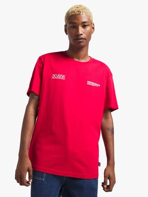 Redbat Men's Red Graphic T-Shirt