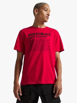 Redbat Men's Red Graphic T-Shirt